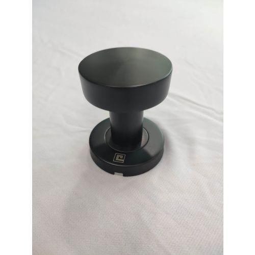 Bouton de porte rond JADE série BP01 Inox - Noir mat - 52 MM