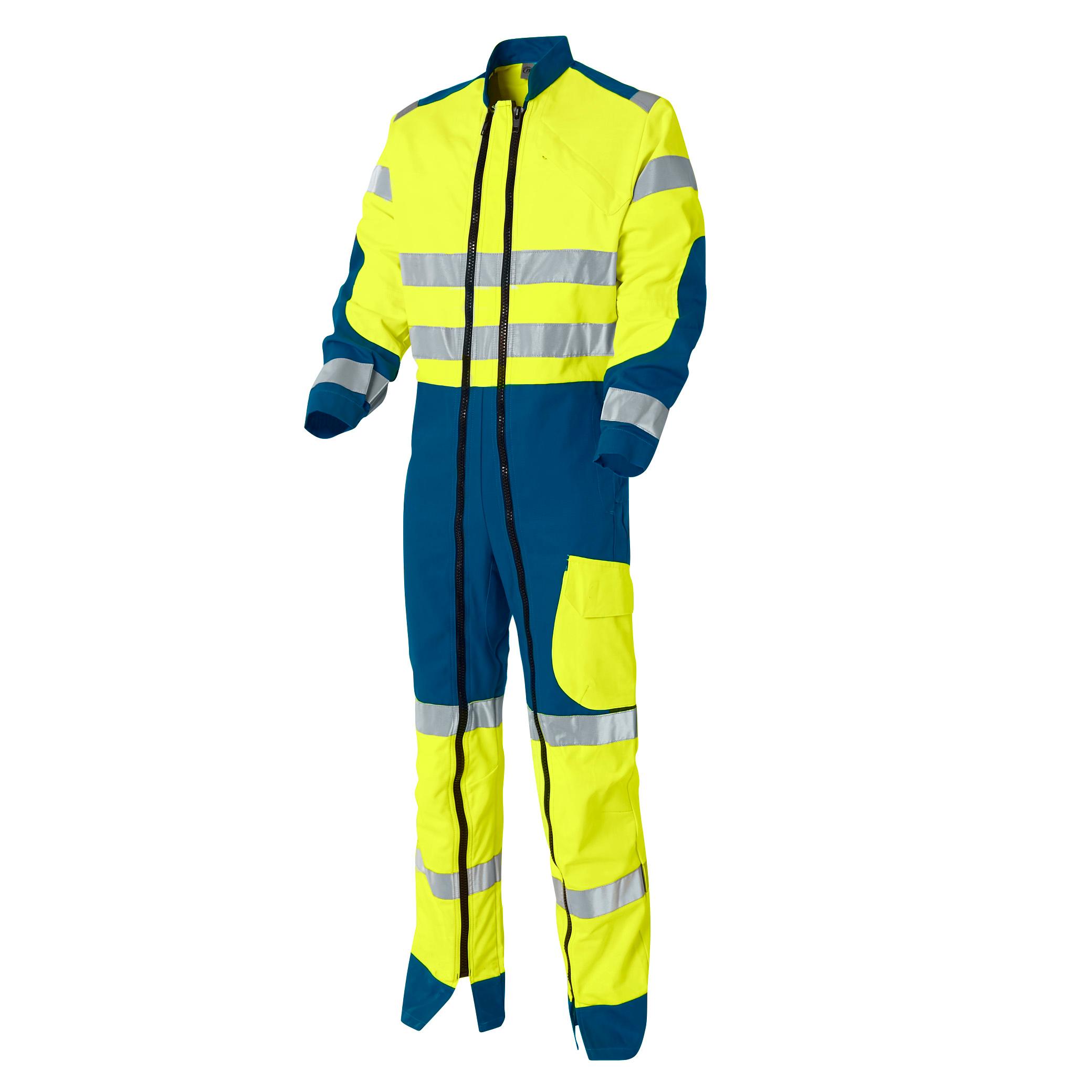 COMBINAISON HAUTE VISIBILITE JAUNE/GRIS CHARCOAL TAILLE S A 4XL