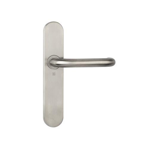 Ensemble double bequille sur plaque JADE série 1294 - Bec de Cane - inox