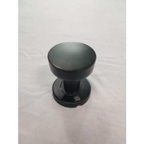 Bouton de porte rond JADE série BP01 Inox - Noir mat - 52 MM