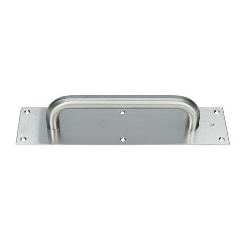 Poignée sur plaque tirage inox brossé - JADE - Inox