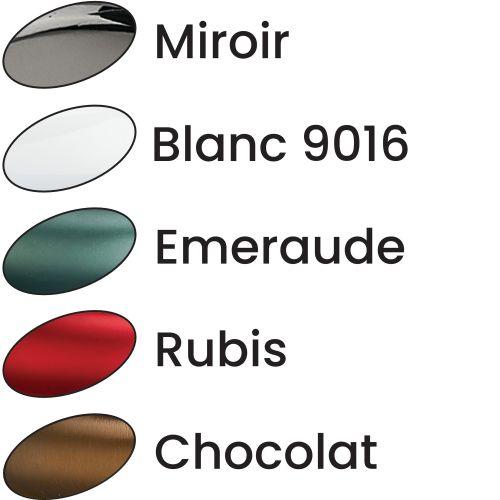 Ensemble double bequille sur plaque SALOME - Alu. - Chocolat - Clé I - 195MM