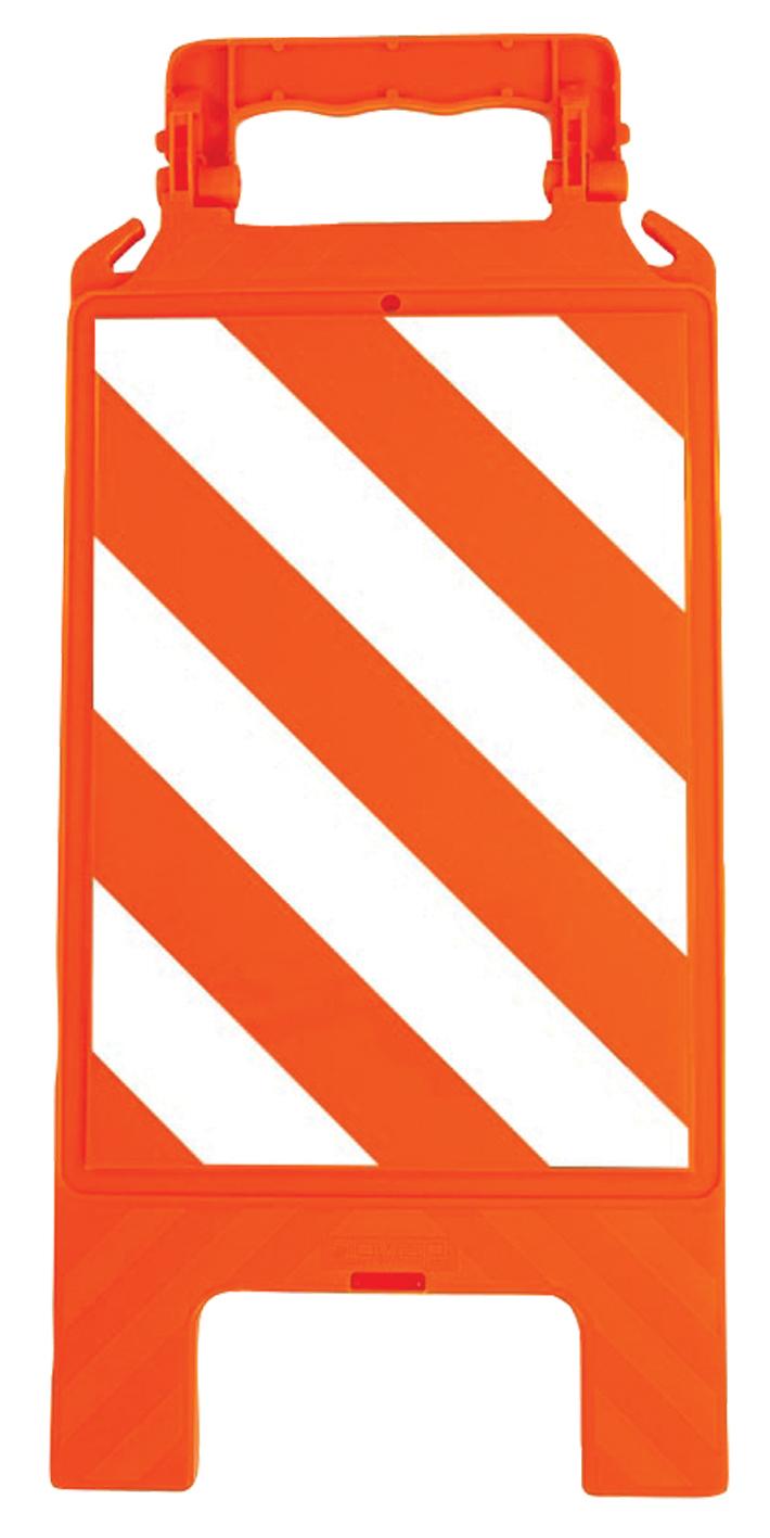 CHEVALET SIGNALISATION ORANGE FLUO