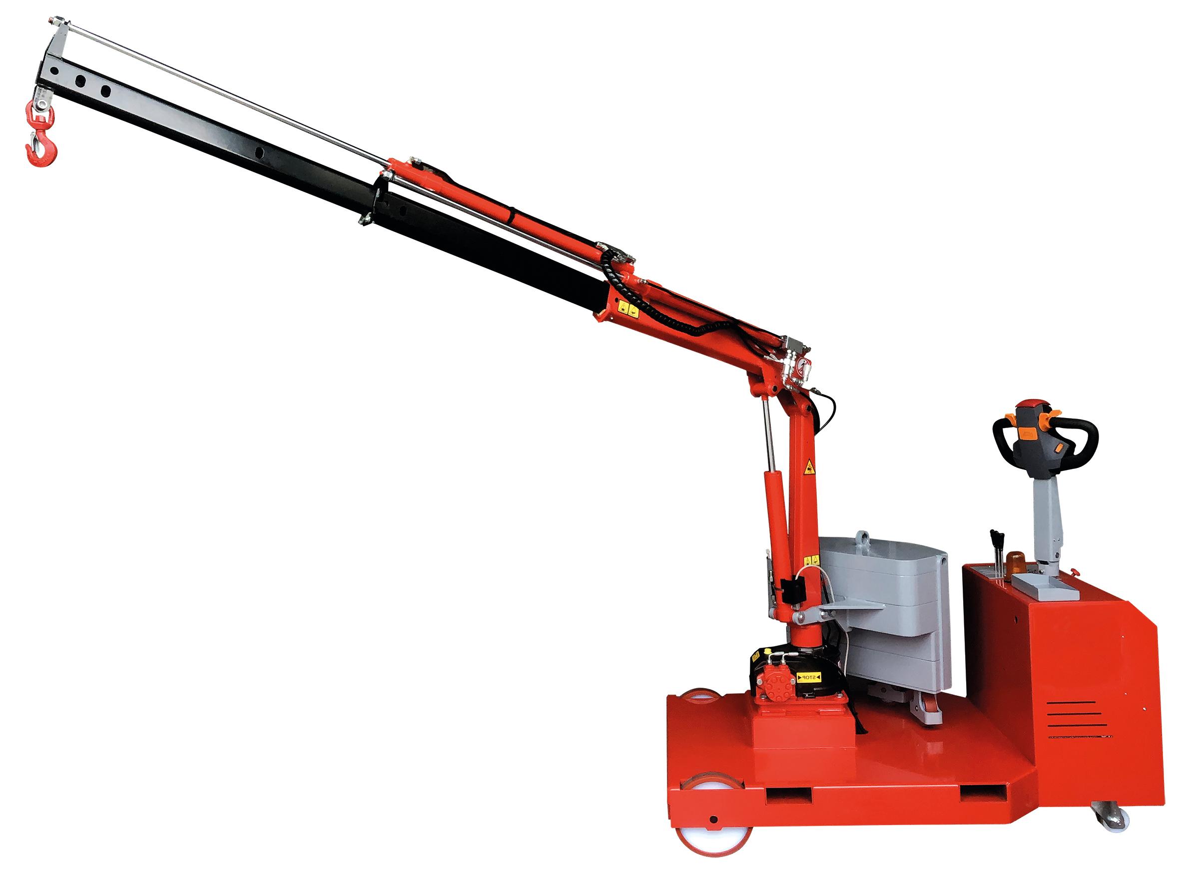 GRUE PORTE-A-FAUX ROTATIVE MOTORISEE