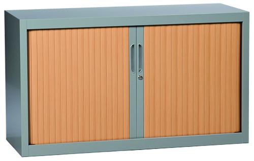 ARMOIRE A RIDEAUX MONOBLOC BICOLORE 800 X 440 X 690