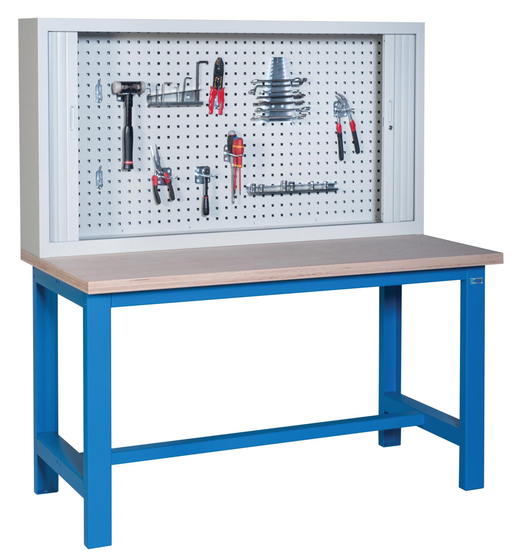 ARMOIRE D'ETABLI PORTES RIDEAUX