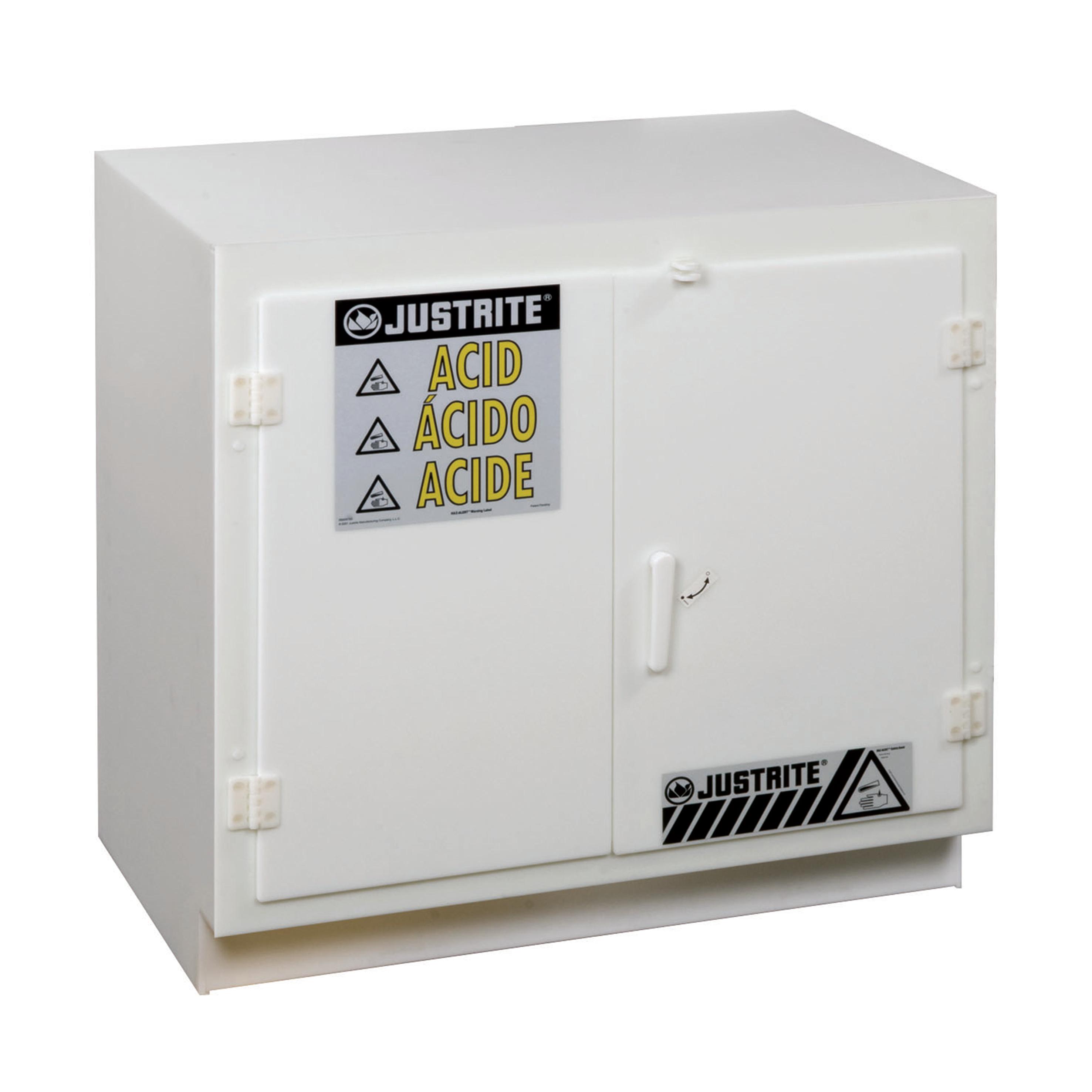 ARMOIRE D'ETABLI POUR LES ACIDES 6 BOUTEILLES 1 PORTE