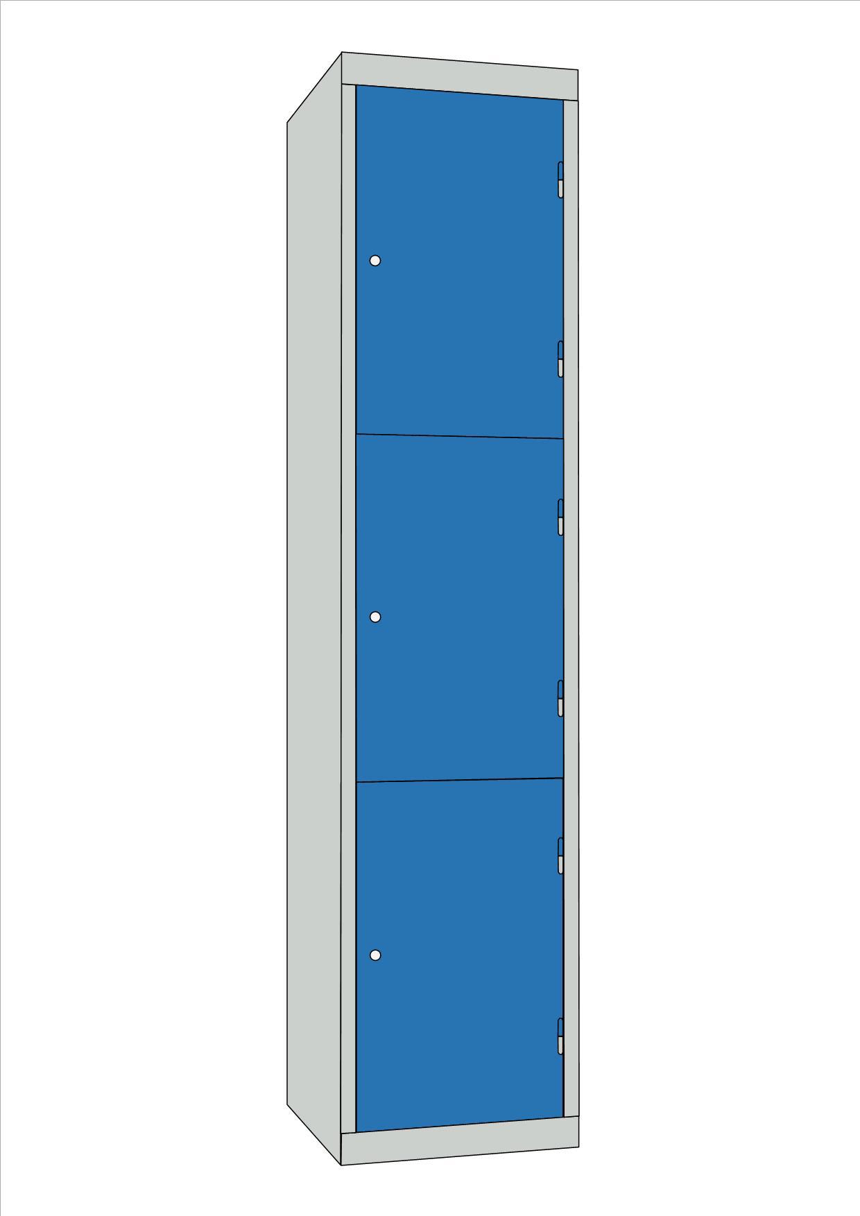 CASIER MONOBLOC 3 CASES 1 COLONNE 300 X 500 X 1800