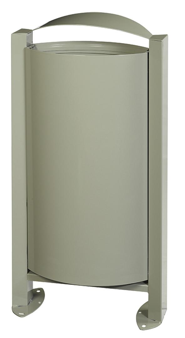 CORBEILLE METAL 60L SANS CENDRIER