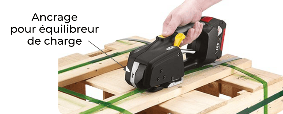 Tendeur à batterie cerclage feuillard plastique 16 à 19 mm