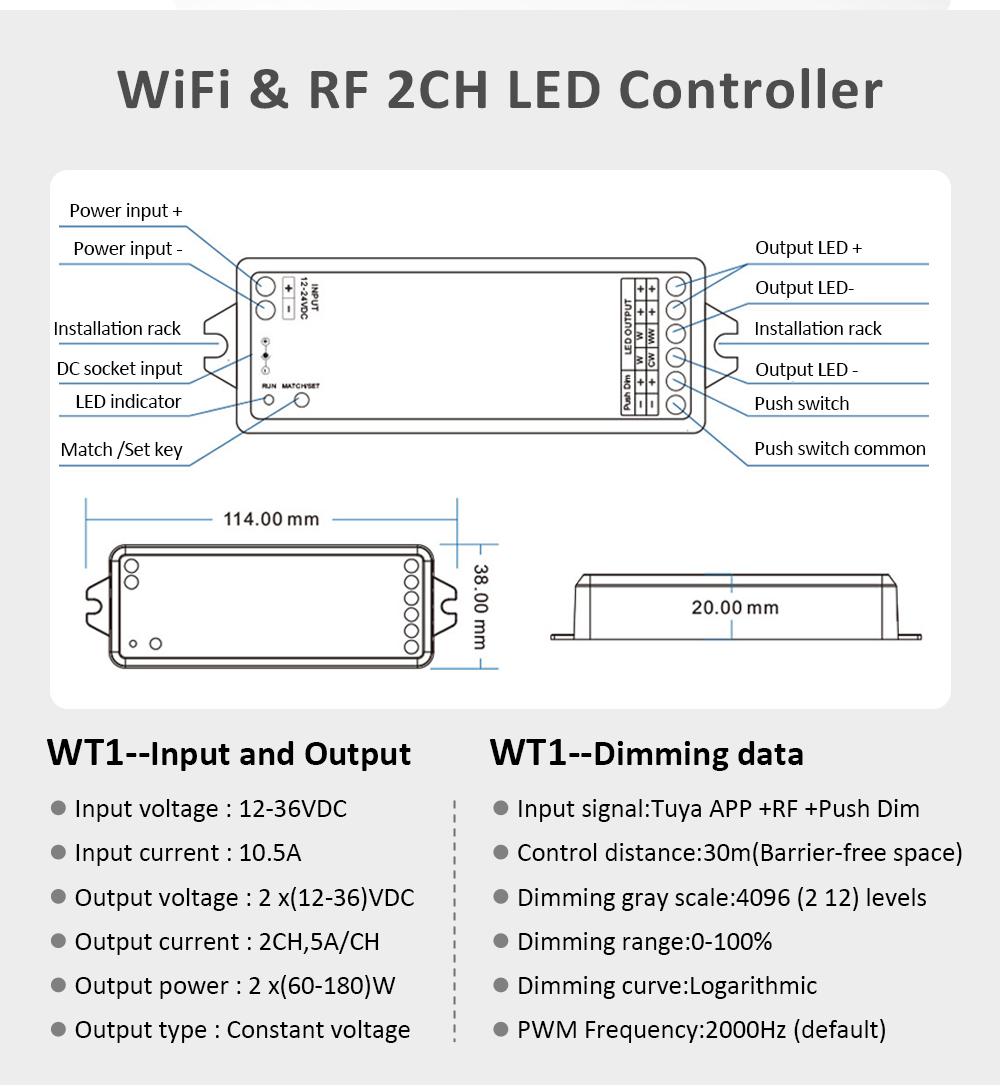 CONTROLLEUR CCT WIFI RF