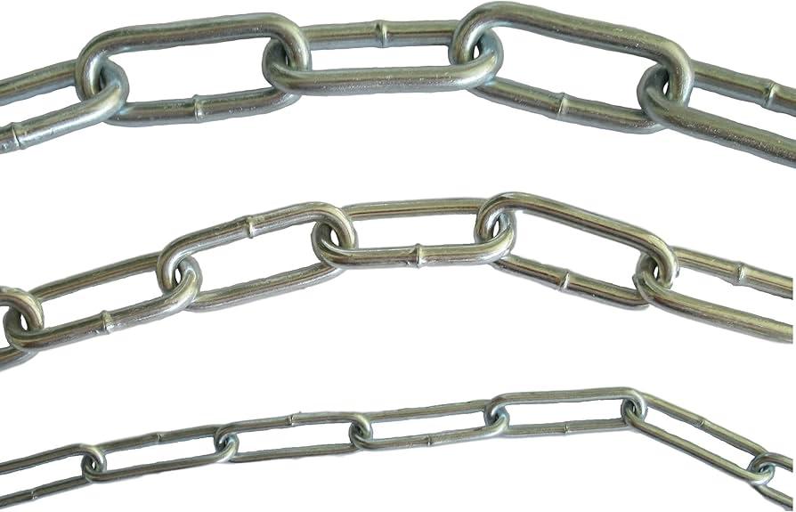 CHAINE DROITE GALVANISEE A MAILLONS LONGS