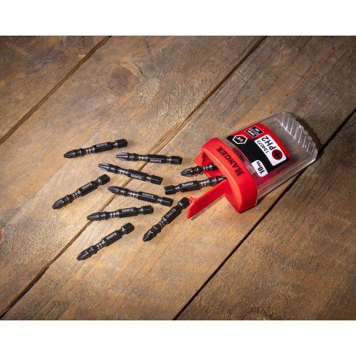 10 Embouts impact pour vis Philips PH2 - 75 MM - Hanger