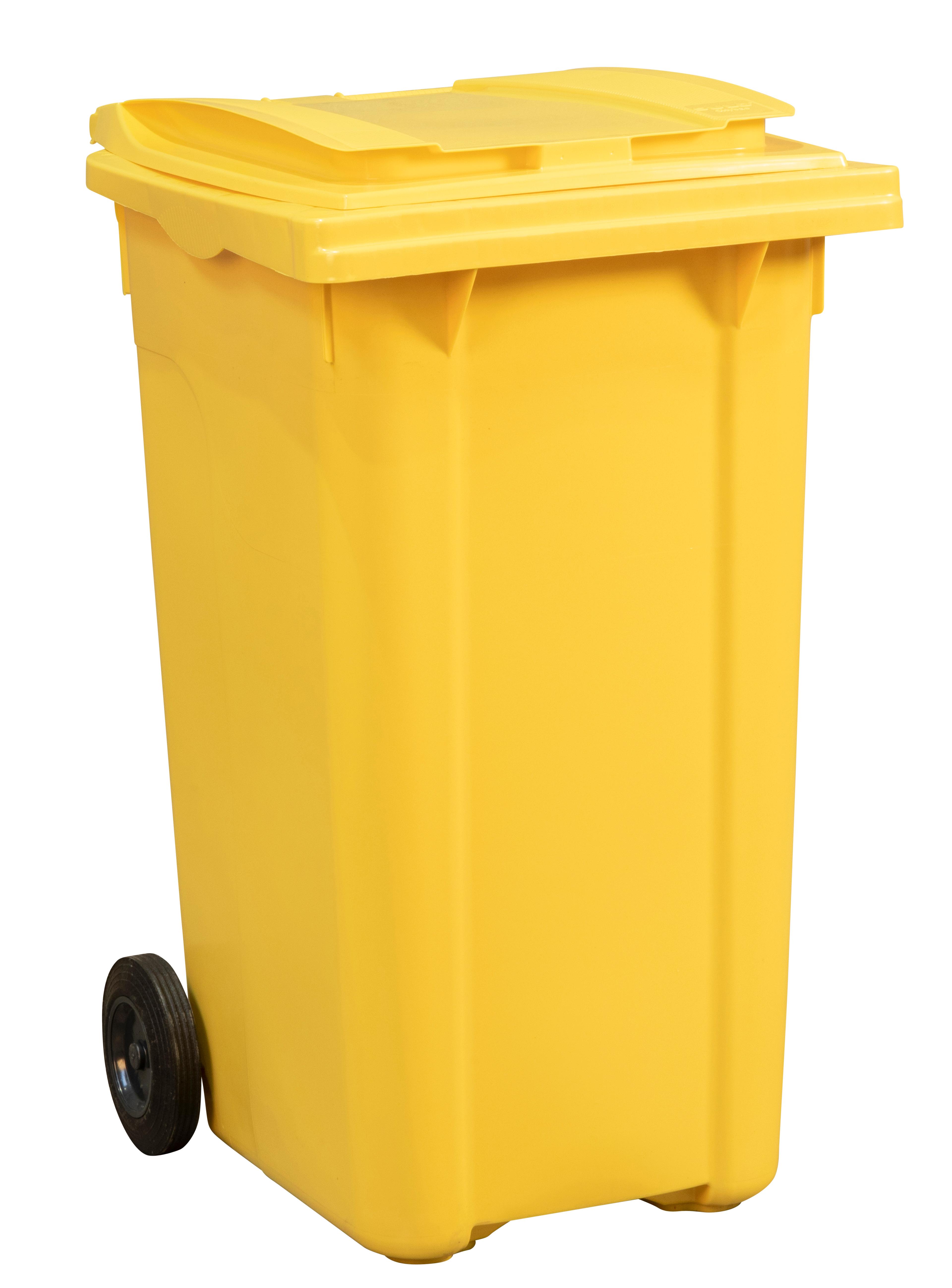 CONTENEUR A DECHETS JAUNE