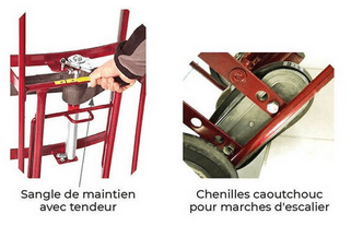 DIABLE ACIER CHARGES LOURDES