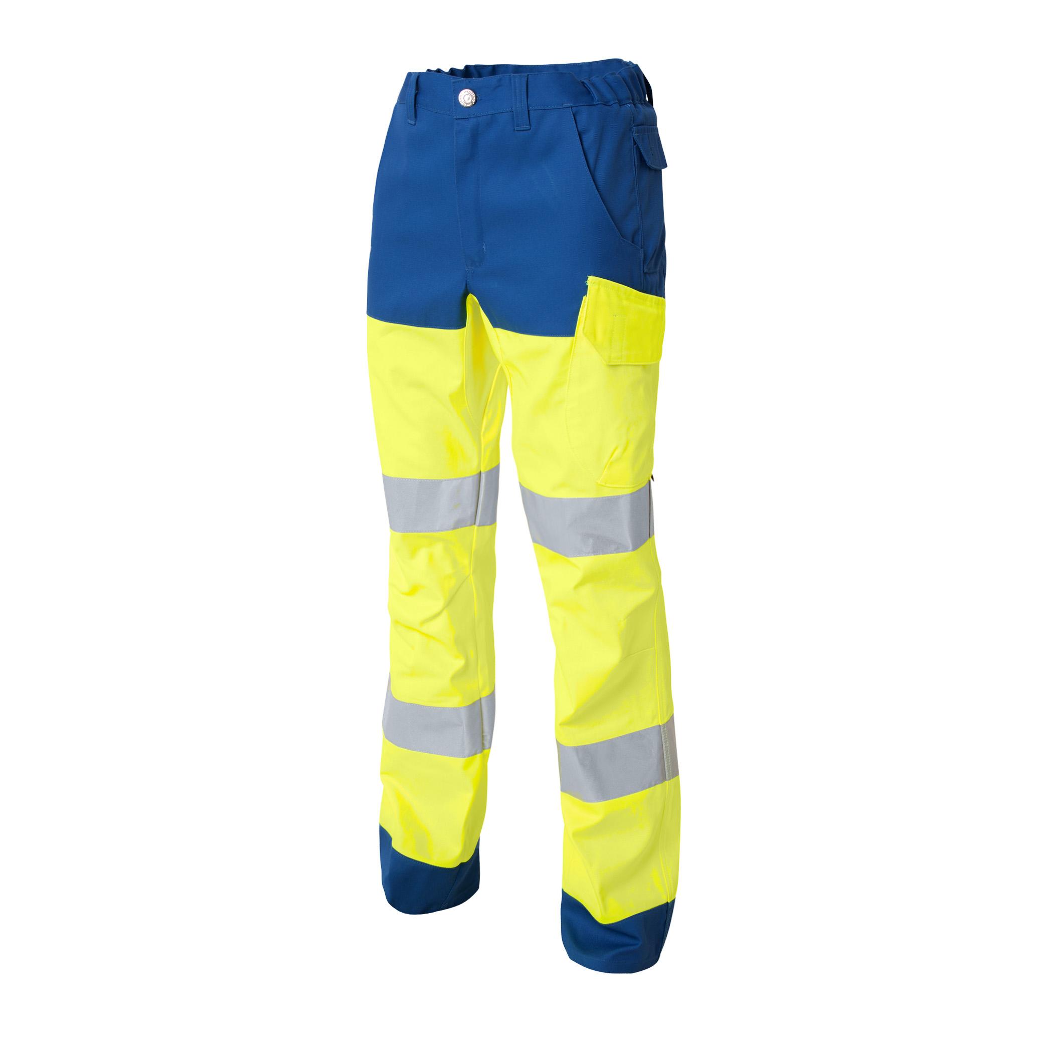 PANTALON HAUTE VISIBILITE JAUNE/GRIS CHARCOAL TAILLE 36 A 64