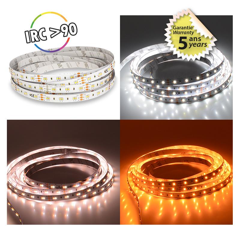 Ruban LED DIMMABLE CCT 5m 120 LED/m 50w IP20