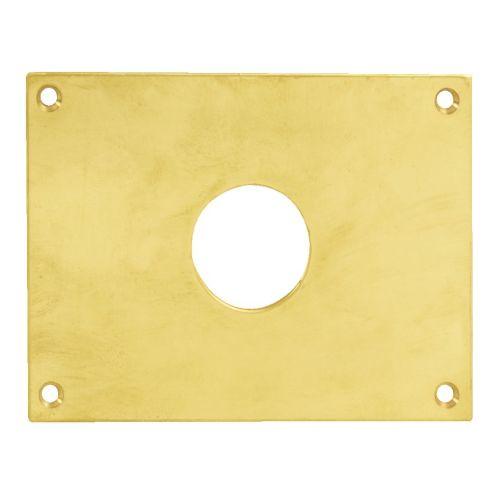 HERACLES 251552-TR36 plaque de propreté trou rond 36 mm laiton poli 80 x 80 mm