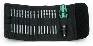 Pochette pliante avec Tournevis porte lames + 16 lames de 89mm
