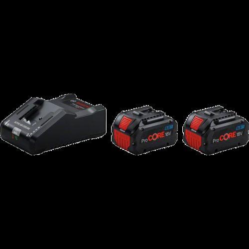 Kit de démarrage ProCORE 18V Bosch 2 batteries 8Ah - chargeur rapide GAL 18V-160