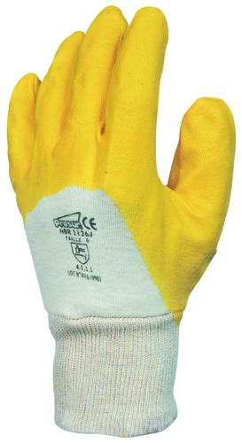 GANTS NITRILE JAUNE TAILLE 7 A 10