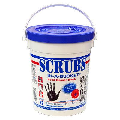 Seau de 72 lingettes imprégnées scrubs - JELT - 42272