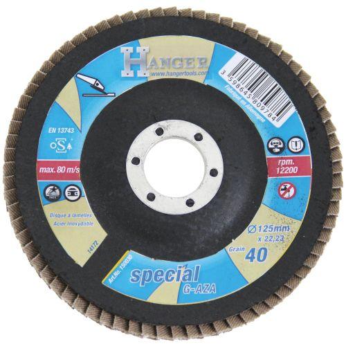 Disque bombé à lamelles Zirconium 125 mm - HANGER