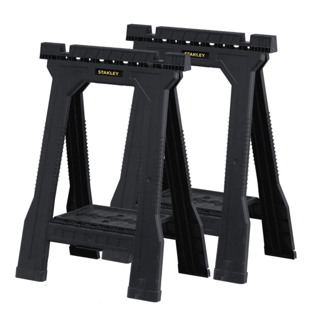 Lot de 2 tréteaux de sciage pliables charge 362 Kg - STANLEY STST1-70355