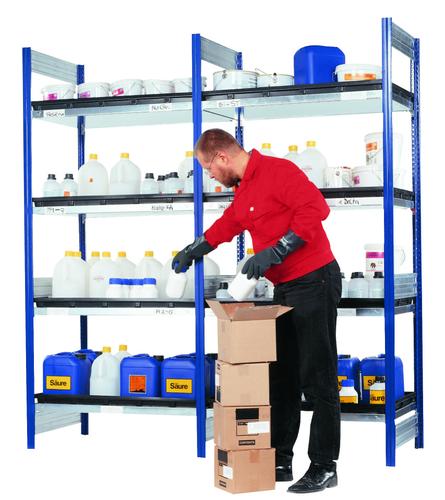 RAYONNAGE AVEC RETENTION 4 BACS ETAGERE