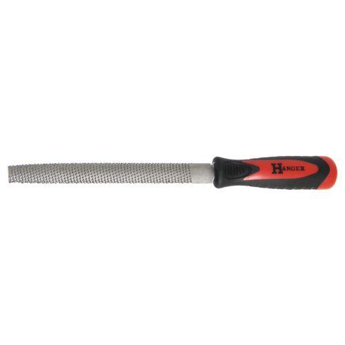 Râpe à bois demi-ronde emmanchée grosse piqûre 200 mm - HANGER 110352
