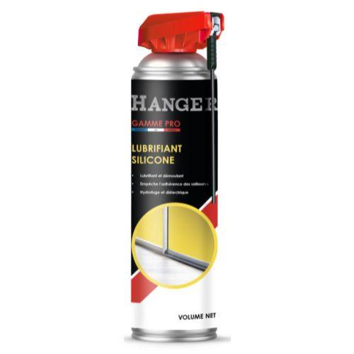Lubrifiant silicone 400 ml avec tête cobra rouge HANGER 700304