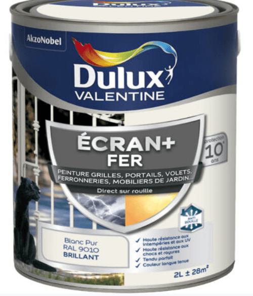 ECRAN+ FER BRILLANT BLANC PUR