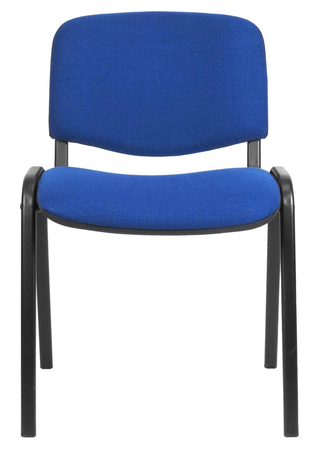 CHAISE EMPILABLE TISSU BLEU