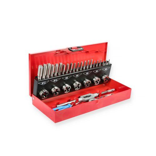 Coffret tarauds mains et filières 32 pièces - HANGER 155899