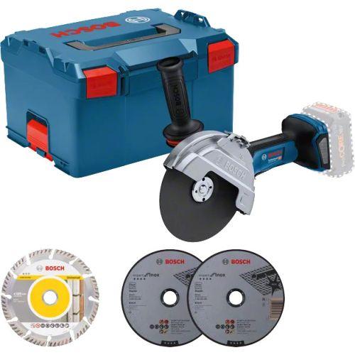 Meuleuse d'angle 18V Bosch GWS 18V-180 P (sans batterie ni chargeur) - 06019H6L0