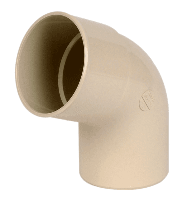 Coude pour tube de descente cylindrique Ø 80