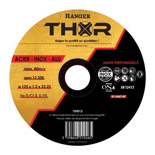 Disque à tronçonner THOR Ø125 x 22,23 x 1,2 mm H-PERF METAL