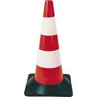 CONE PLASTIQUE 50CM PIED CAOUTCHOUC 1,850KG TALIAPLAST | 520601