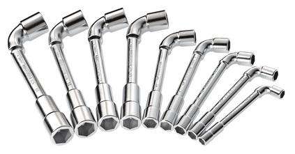 Jeu de 9 clés à pipe débouchées métriques 6x6 pans | Facom 75