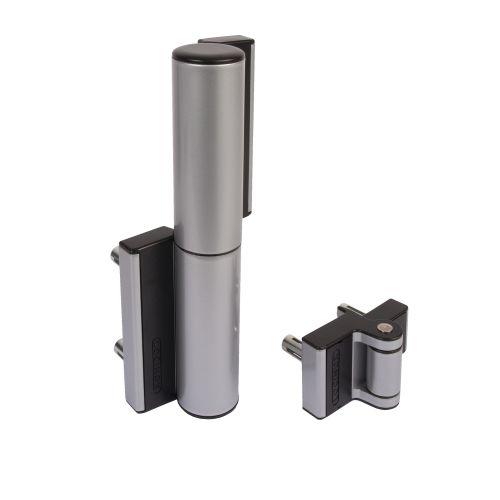 LOCINOX P00008665-SILV ferme portillon 2/1 charnière argent largeur 1,1 m 75 kg