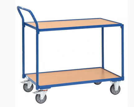 CHARIOT 2 PLATEAUX BOIS 300 KG