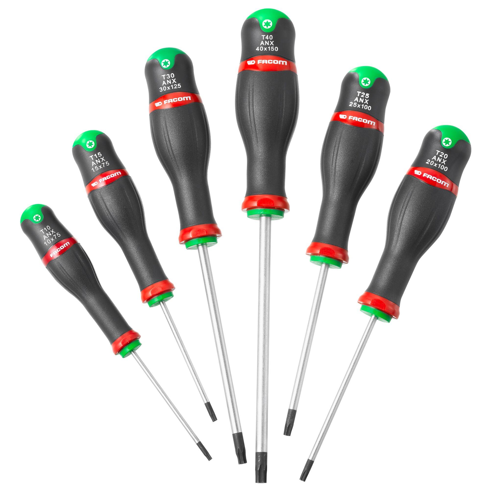 Jeu 6 tournevis Protwist torx Facom | ATX.J6