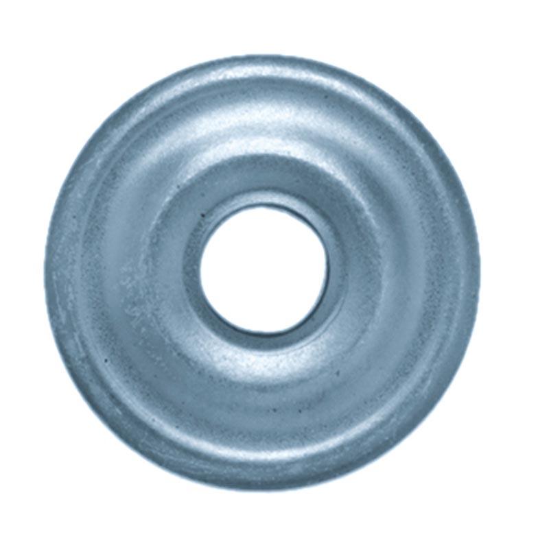 Rosace plate ATLAS® - acier zingué blanc