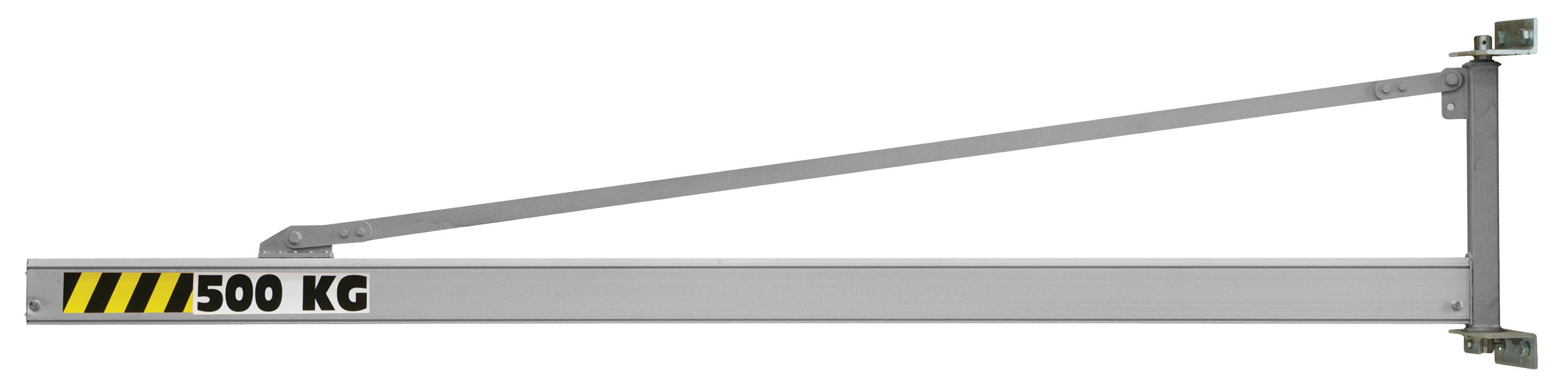 POTENCE MURALE TRIANGULEE ALU PROFIL CREUX 160 KG