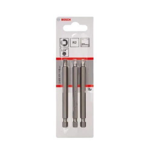 3 Embouts de vissage carré R2 extra-dur 49 mm - Bosch 2608521118