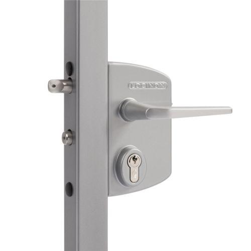 Serrure applique pour portail LAKQ40U2L pour profil de 40 à 60 mm - LOCINOX