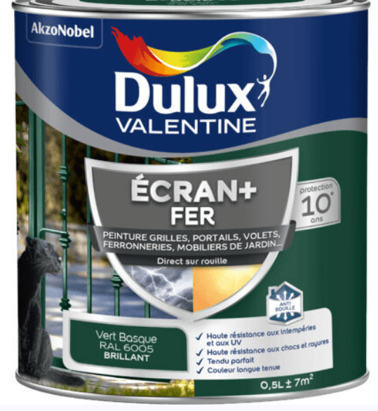 ECRAN+ FER BRILLANT VERT