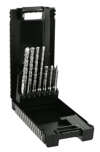 Coffret de 7 forets béton SDS-Plus 2 taillants - HANGER 155700