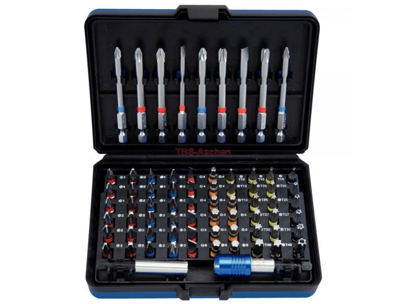 Coffret d'embouts de vissage à code couleur TORSIONpower® 1/4'', 71 pièces