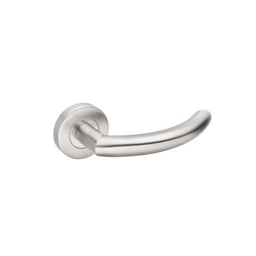 Béquille double sur rosace bec de cane JADE série 1094 - Inox - Arrondie